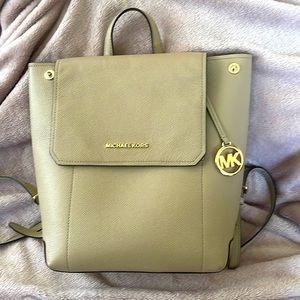 Michael Kors Beige leather backpack